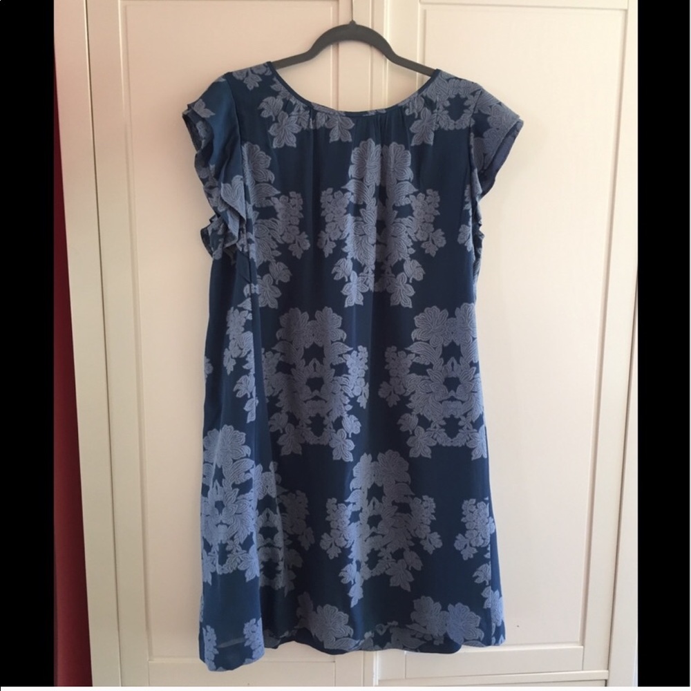Ann Taylor LOFT Jacquard Textured Floral Dress